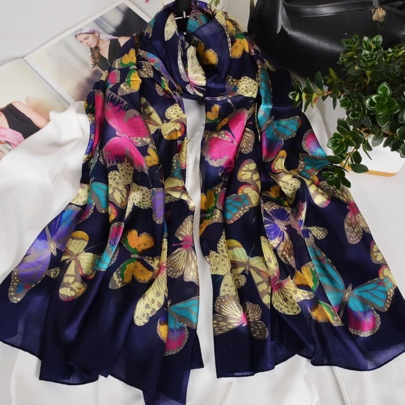 Women Bags Pack - Lightweight 100% Mulberry Silk Scarf for