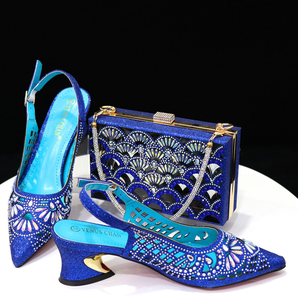 Women Bags Designer - Sandals 2025 Italian Design Blue Large