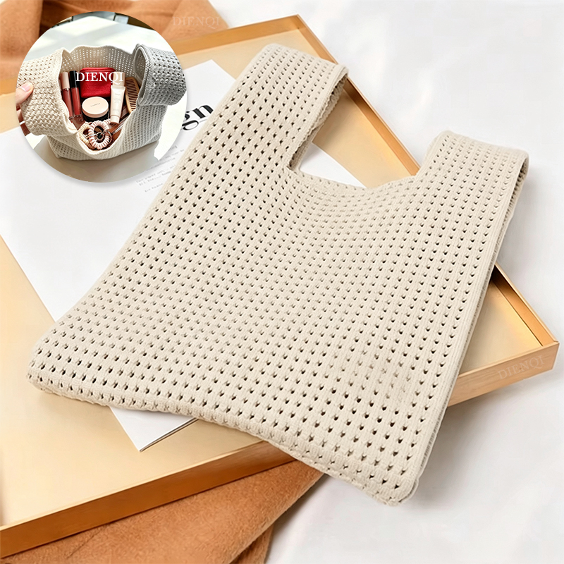 Women Bags Pack - Women Beach Bag Hollow Knit Knot