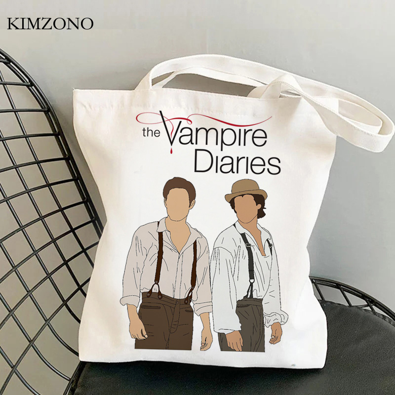 the Vampire Diaries shopping b - Women Bags Jute ulasan dan harga
