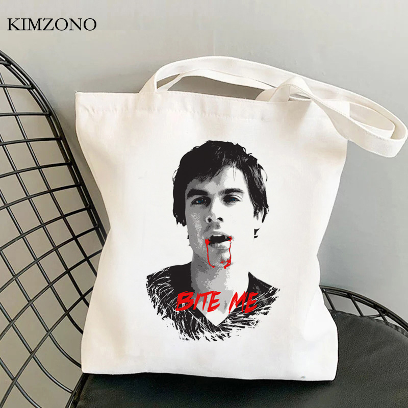 the Vampire Diaries shopping b - Women Bags Jute ulasan dan harga