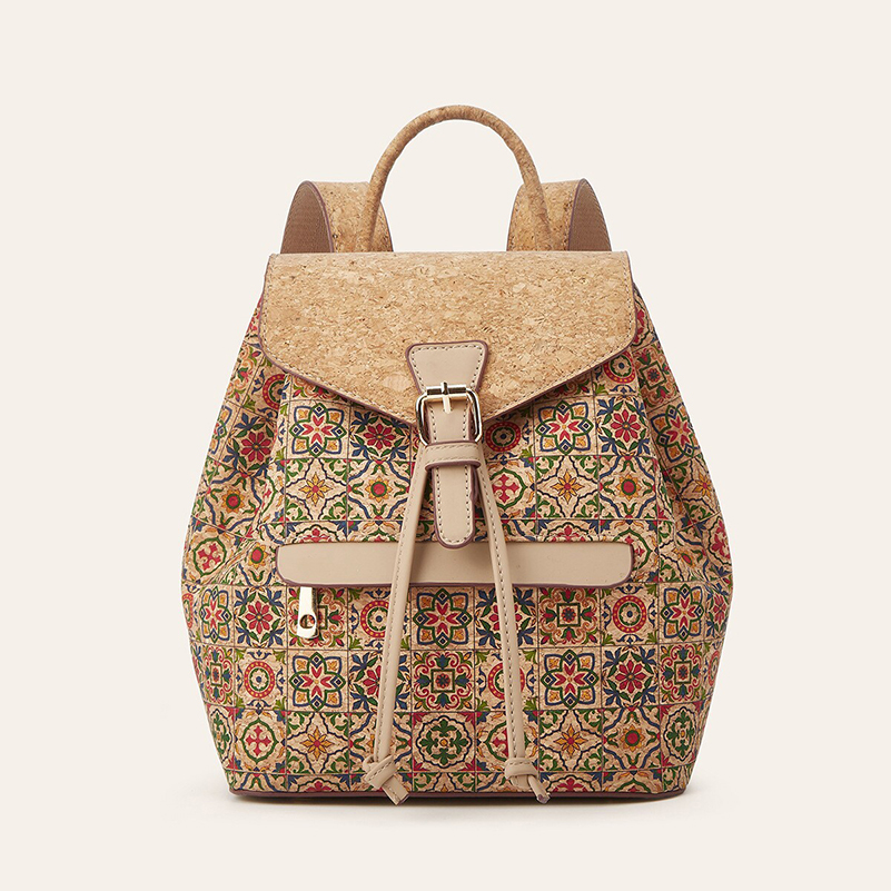 Backpack Bags Retro Cork Leath - Women Bags Medium Size ulasan dan harga