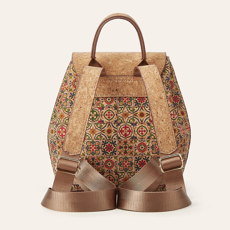 Backpack Bags Retro Cork Leath - Women Bags Medium Size ulasan dan harga