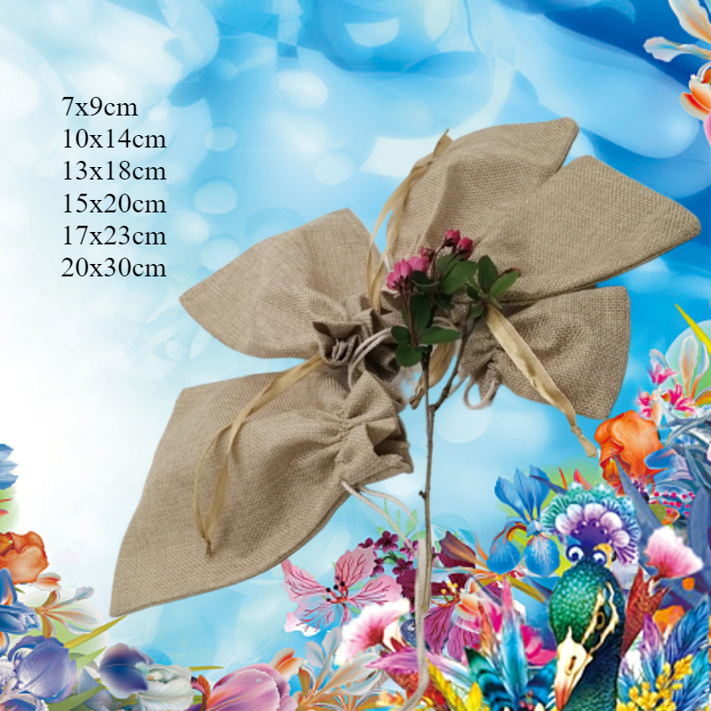200pcs Premium Burlap Bag Gift - Women Bags Jute ulasan dan harga