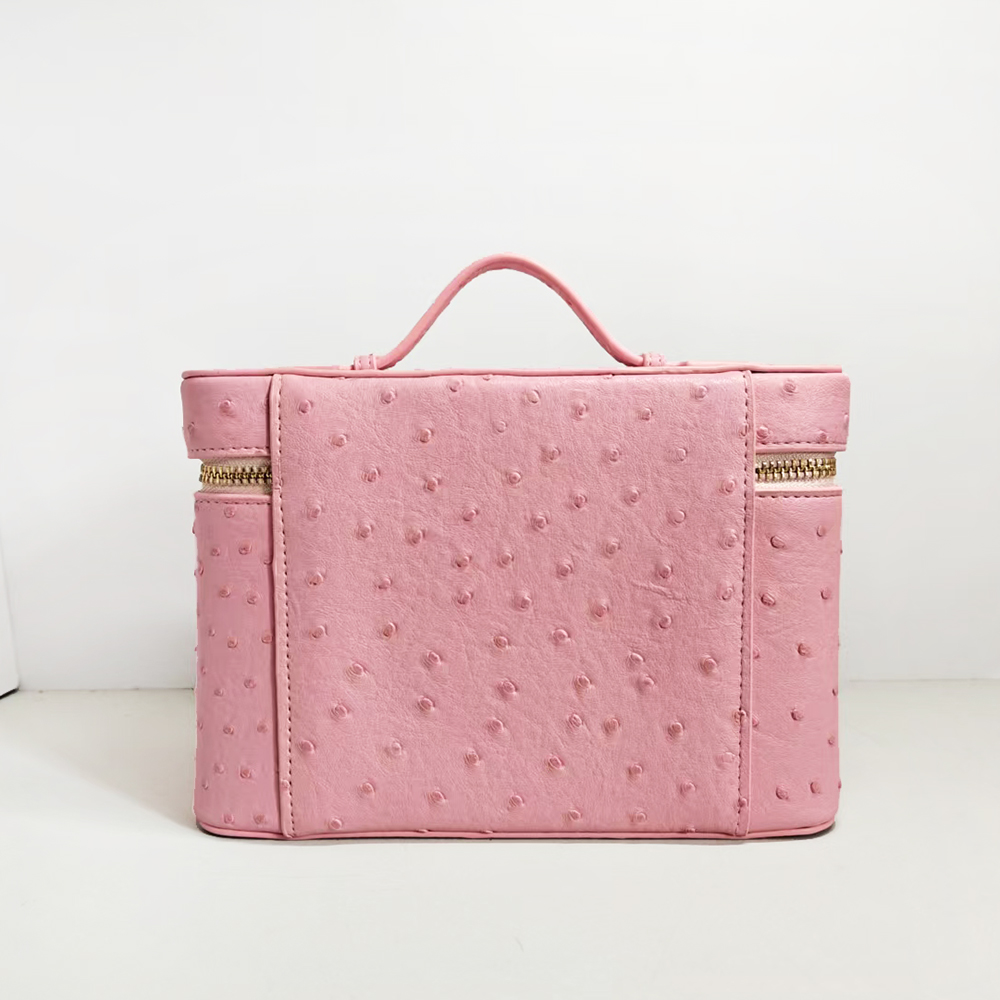 Luxury Ostrich Mock Women Make - Women Vanity Bags ulasan dan harga
