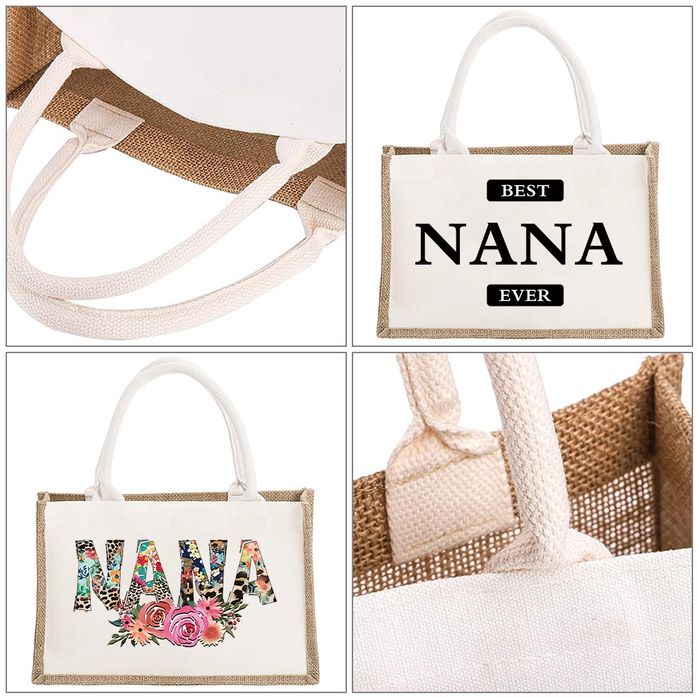 Vintage Jute Bag Reusable Burl - Women Bags Jute ulasan dan harga