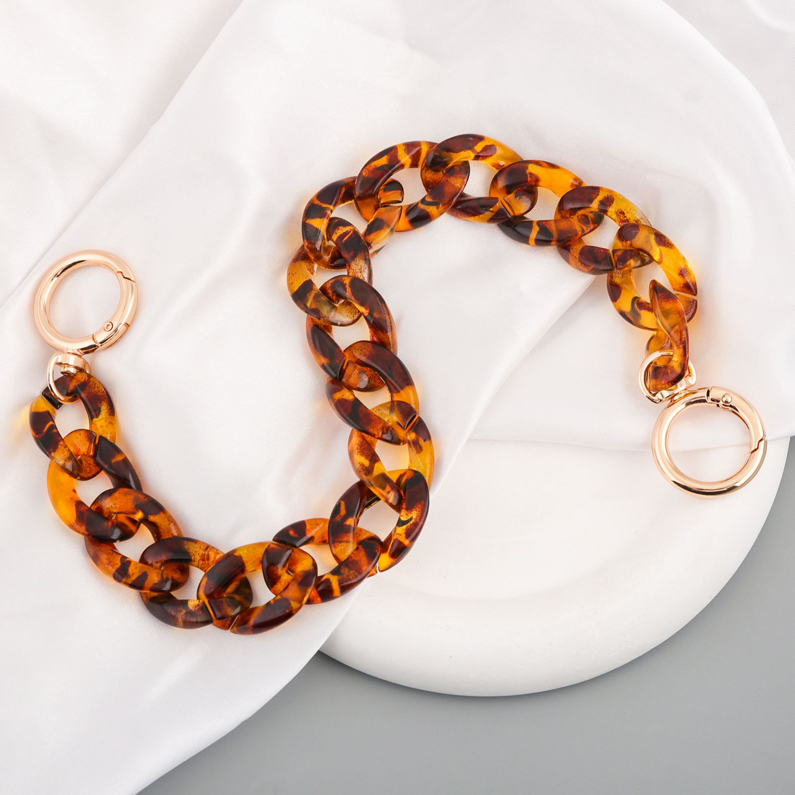 Premium Acrylic Bag Chain Ambe - Tortoiseshell Bag Acrylic ulasan dan harga