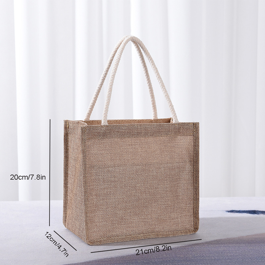 Cotton tote bag, large capacit - Women Bags Jute ulasan dan harga