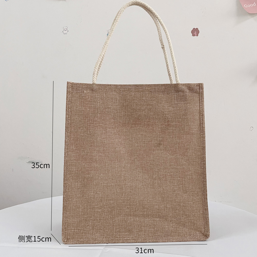 Cotton tote bag, large capacit - Women Bags Jute ulasan dan harga