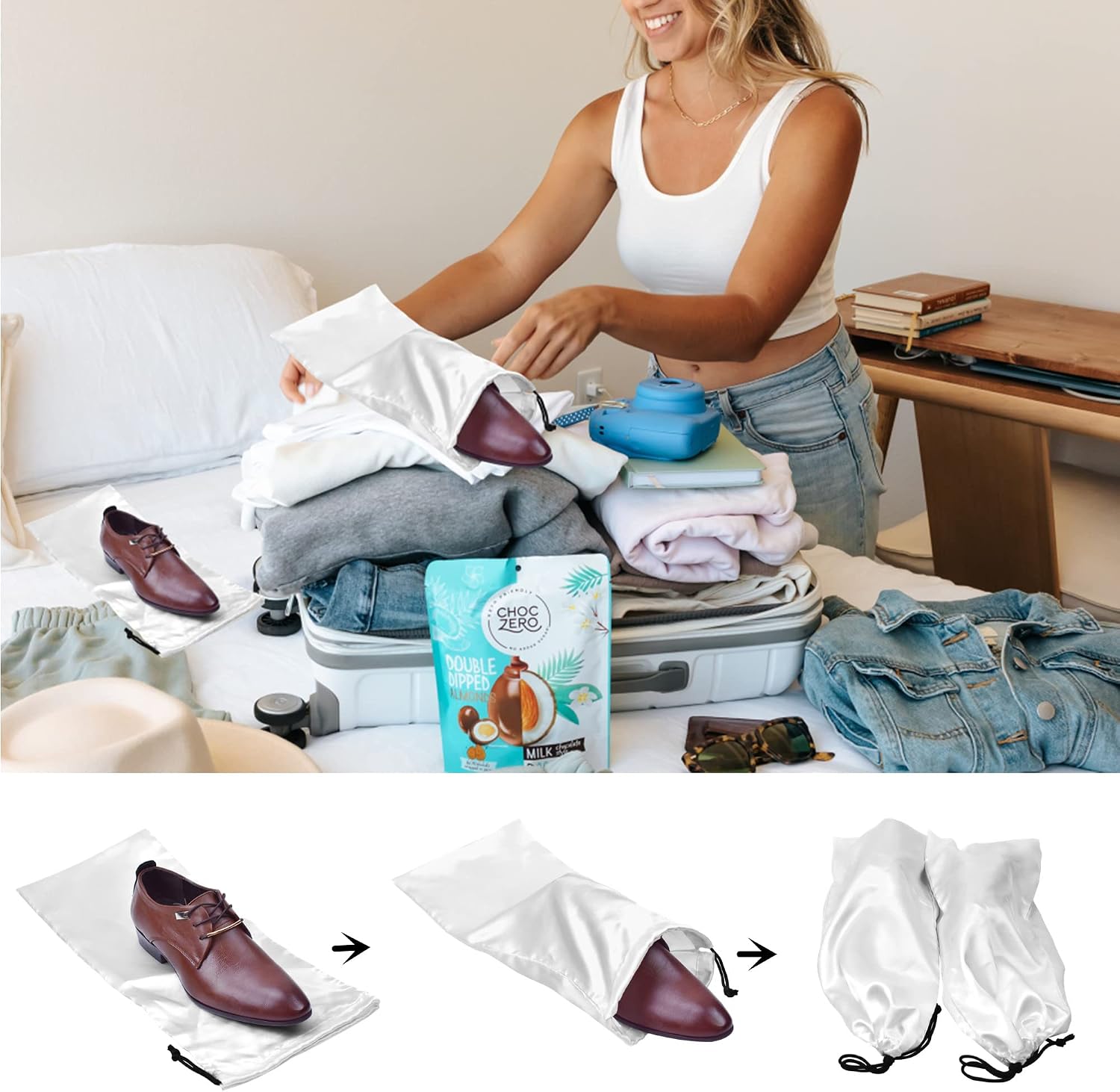 Shoe Bags for Travel 10 Pack D - Women Bags Pack ulasan dan harga