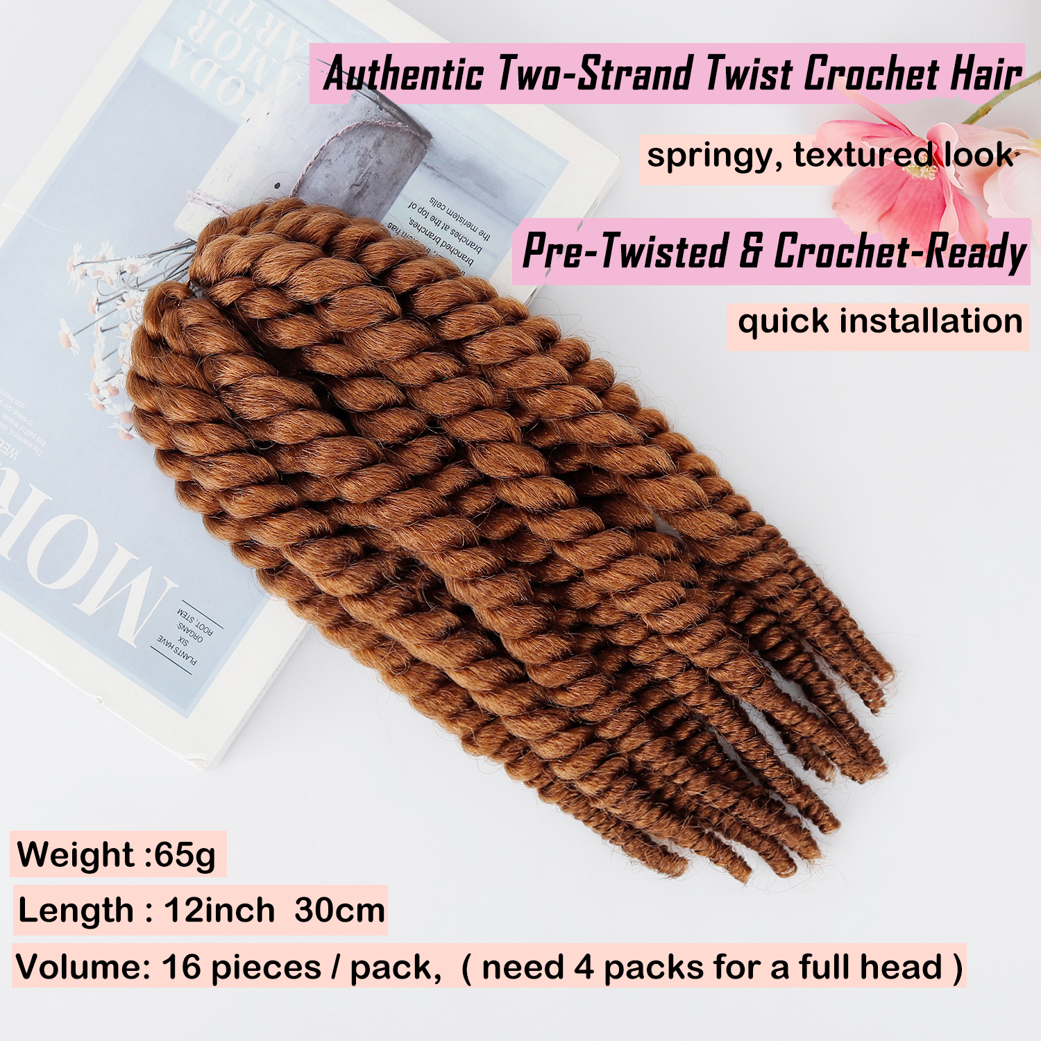 Braids Pre-Twisted Two Strand  - Women Bags Pack ulasan dan harga