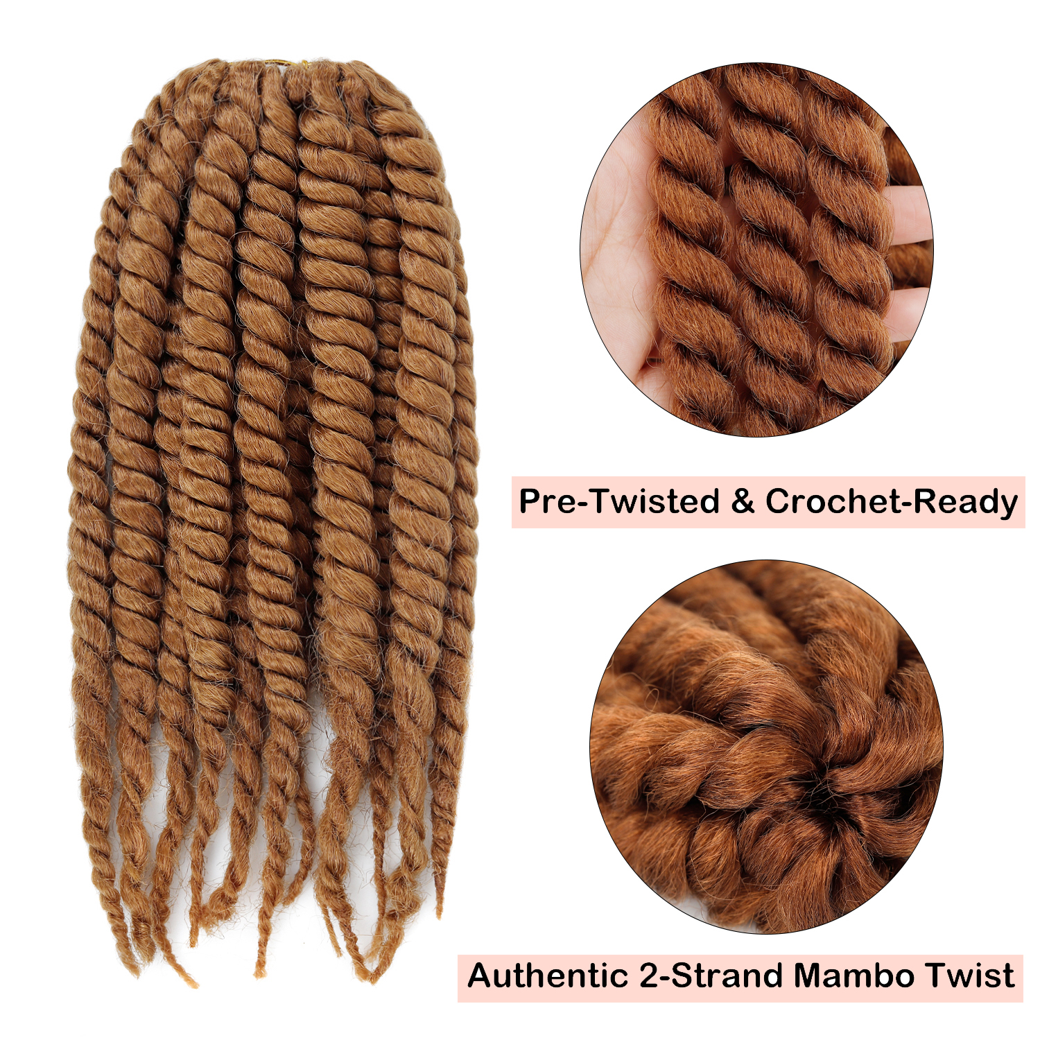 Braids Pre-Twisted Two Strand  - Women Bags Pack ulasan dan harga