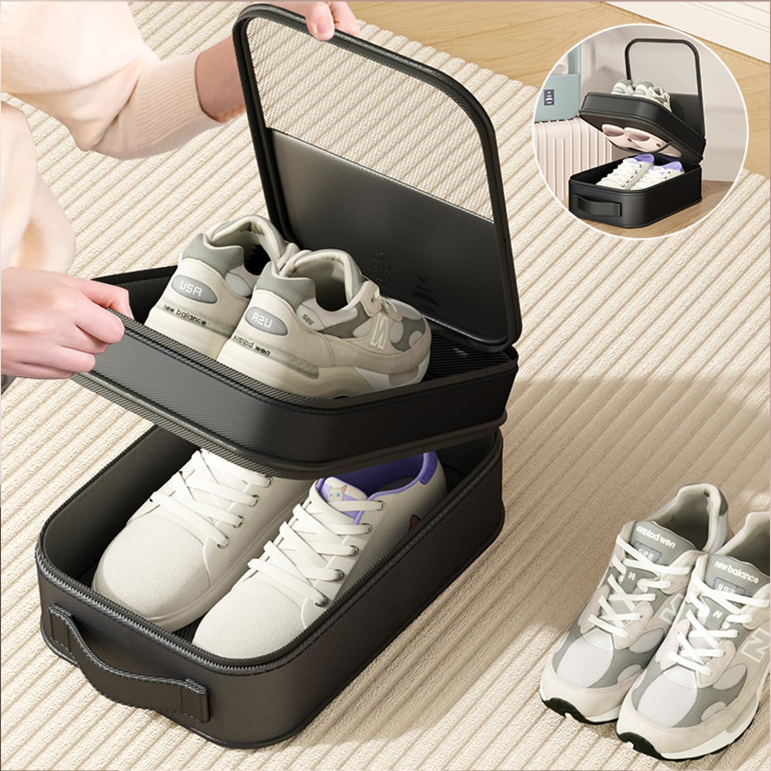 2 Pack Shoe Bags for Travel -  - Women Bags Pack ulasan dan harga