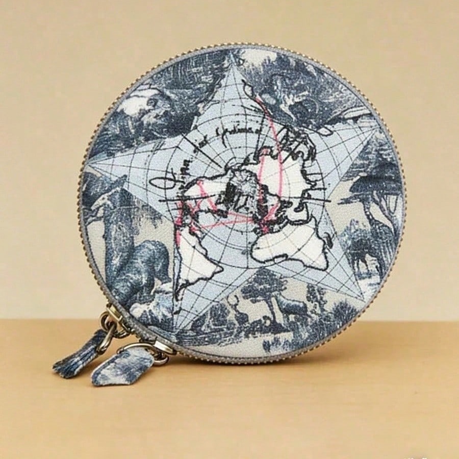Dior Vintage Map Pattern Round - Women Bags Dior ulasan dan harga