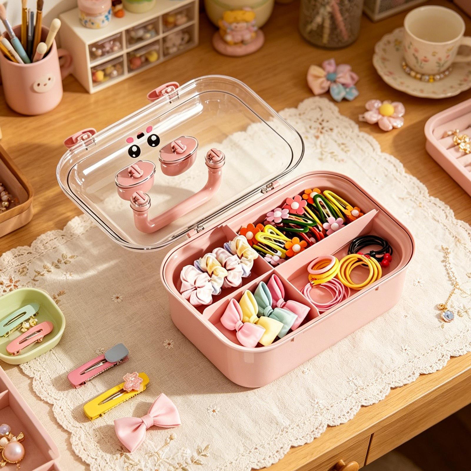 Box Hair Clip Storage Box Orga - Women Vanity Bags ulasan dan harga