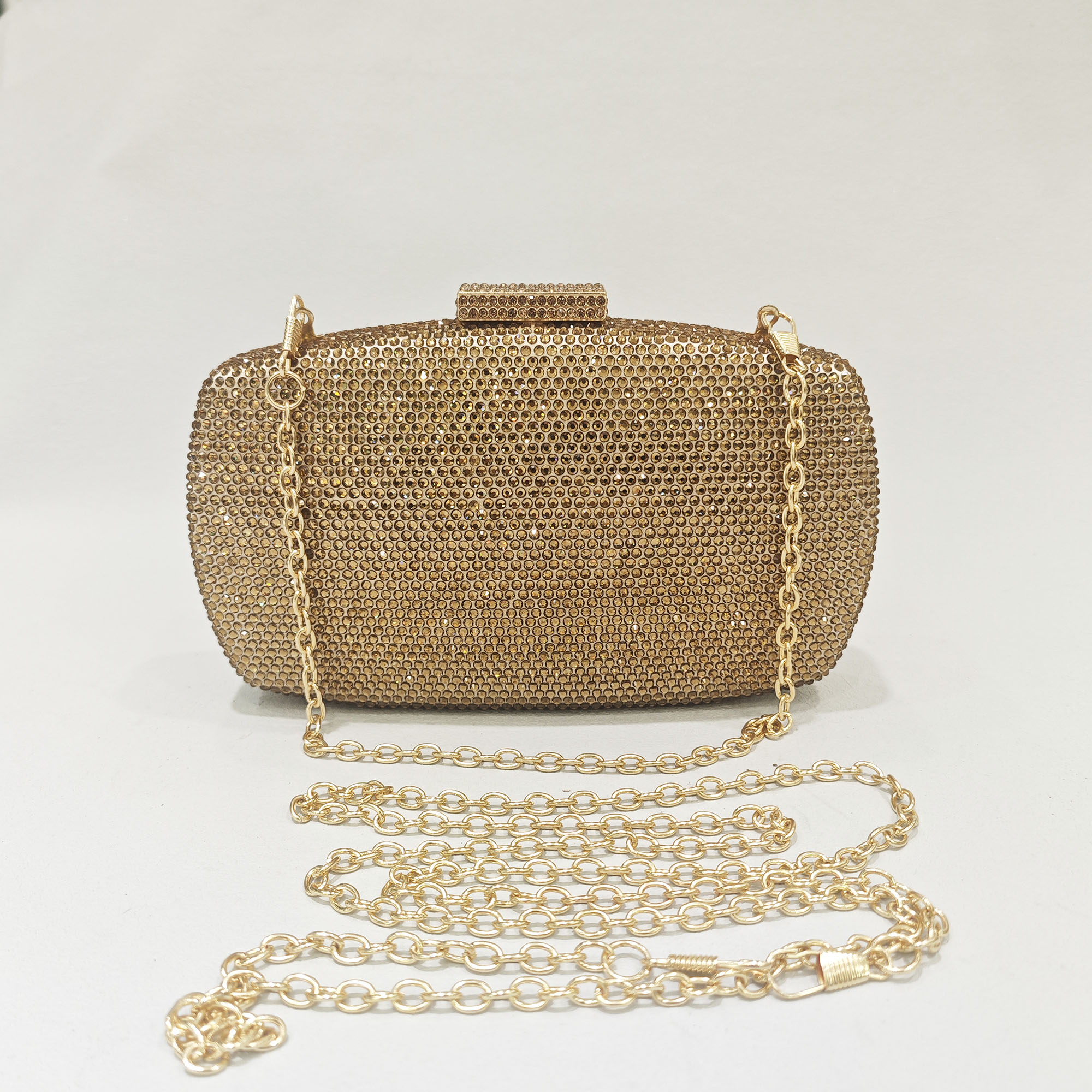 New Gold/Silver Women Crystal  - Women Bags Gold ulasan dan harga