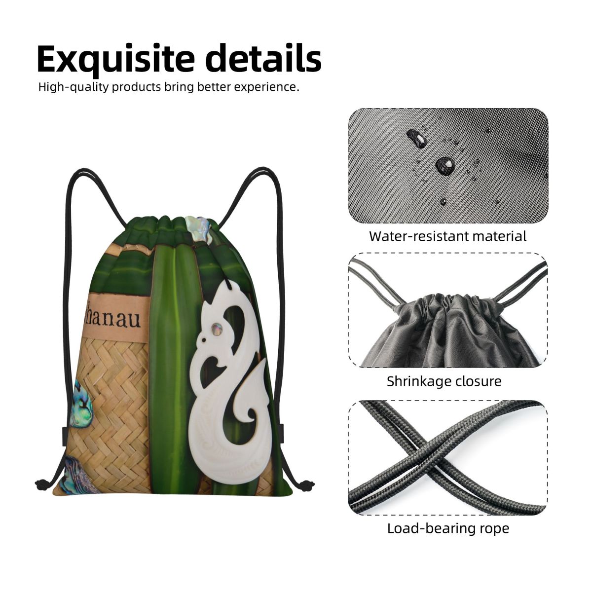 NZ Maoris Drawstring Bags Men  - Women Bags Nz ulasan dan harga