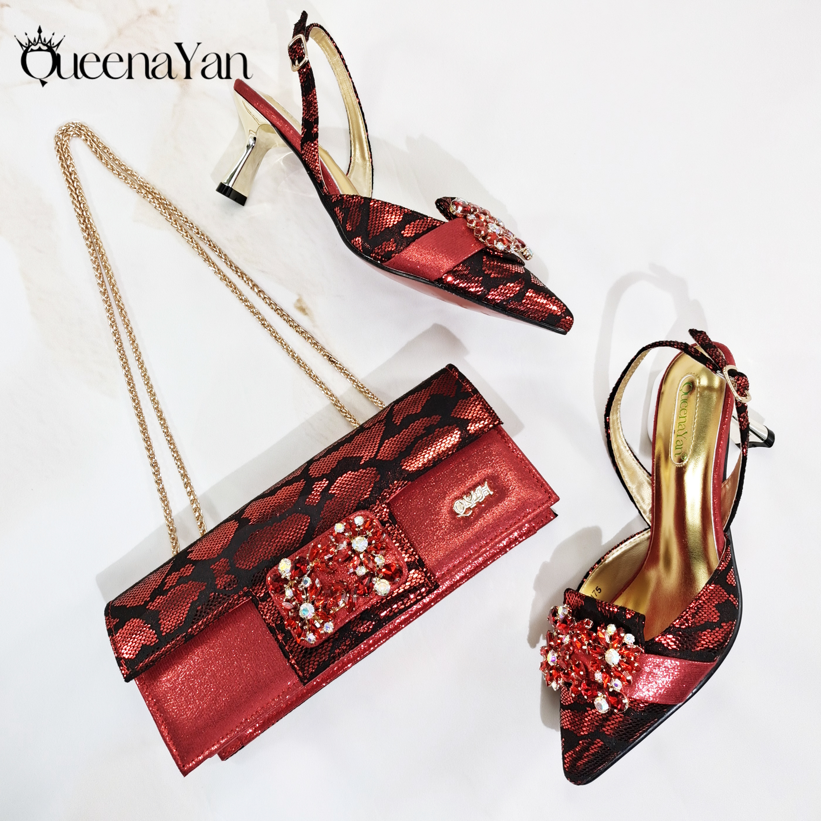 2025 Wine Colour Wedding Women - Women Bags Designer ulasan dan harga