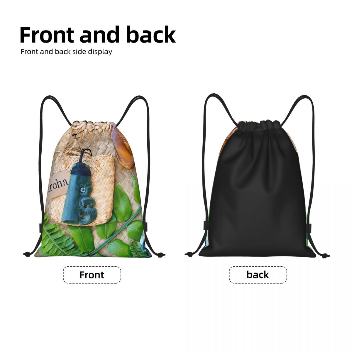 NZ Maoris Theme Drawstring Bag - Women Bags Nz ulasan dan harga