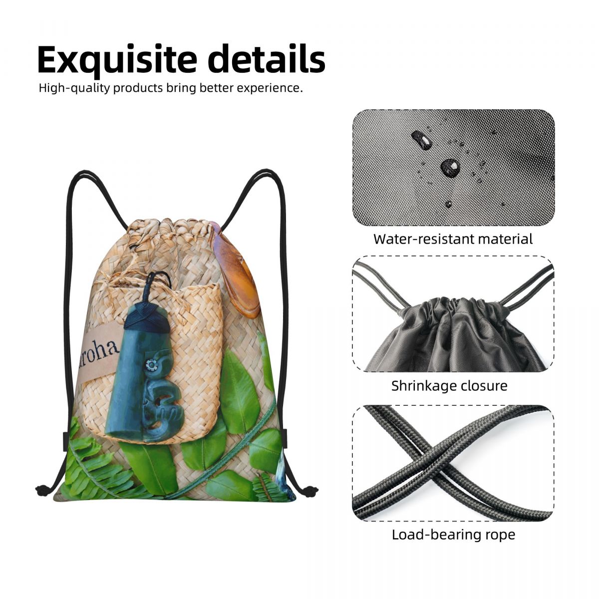 NZ Maoris Theme Drawstring Bag - Women Bags Nz ulasan dan harga