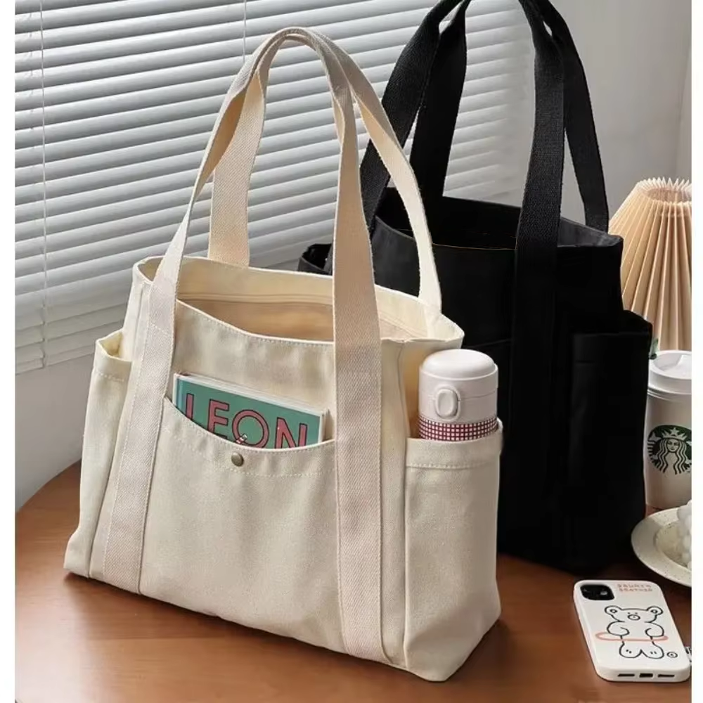 Large Capacity Canvas Tote Bag - Women Bags Sale ulasan dan harga