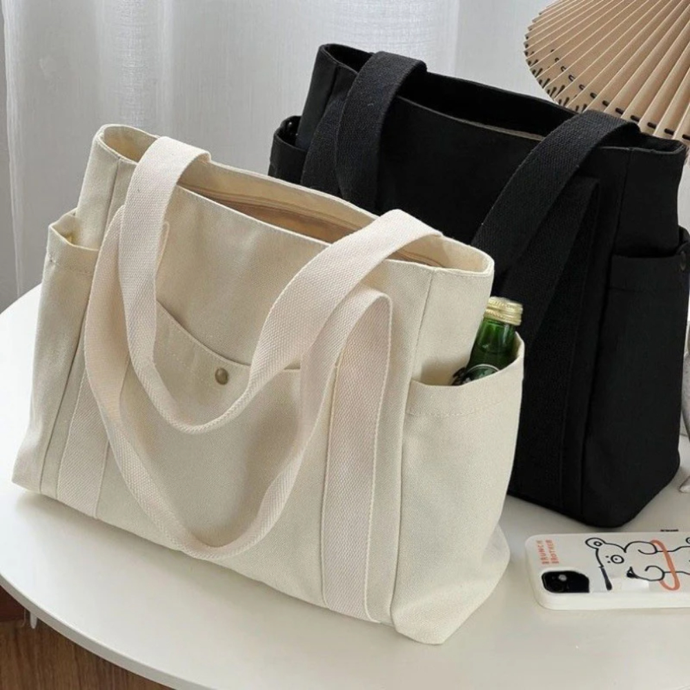 Large Capacity Canvas Tote Bag - Women Bags Sale ulasan dan harga