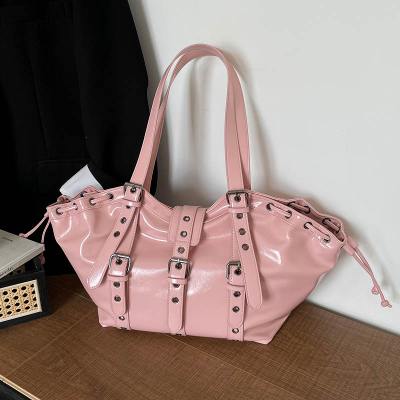 Y2K Gothic Rivet Adjustable St - Women Bags Sale ulasan dan harga