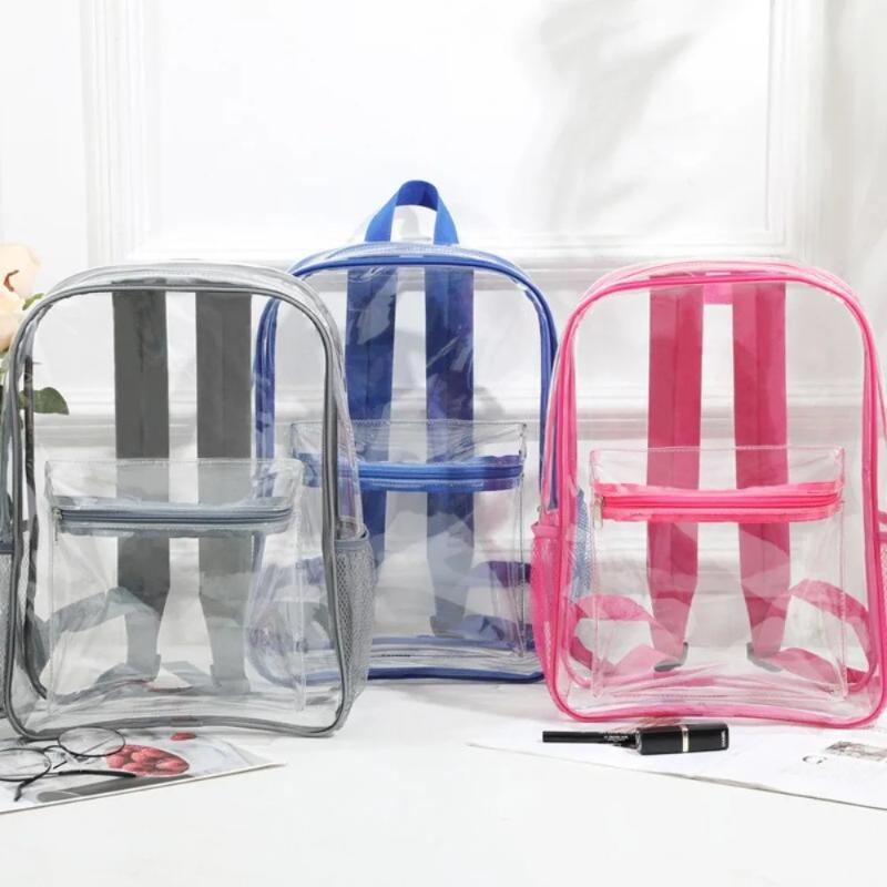 Transparent PVC Backpack Outdo - Women Bags Medium Size ulasan dan harga