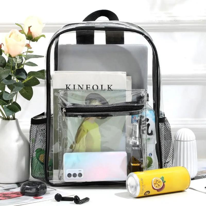 Transparent PVC Backpack Outdo - Women Bags Medium Size ulasan dan harga