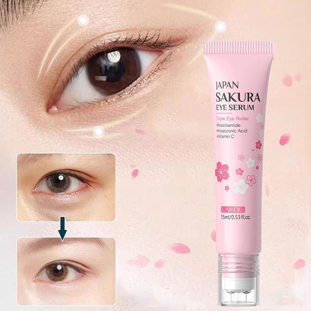 15ml Sakura Roller Eye Serum A - Women Bags Under Eyes ulasan dan harga
