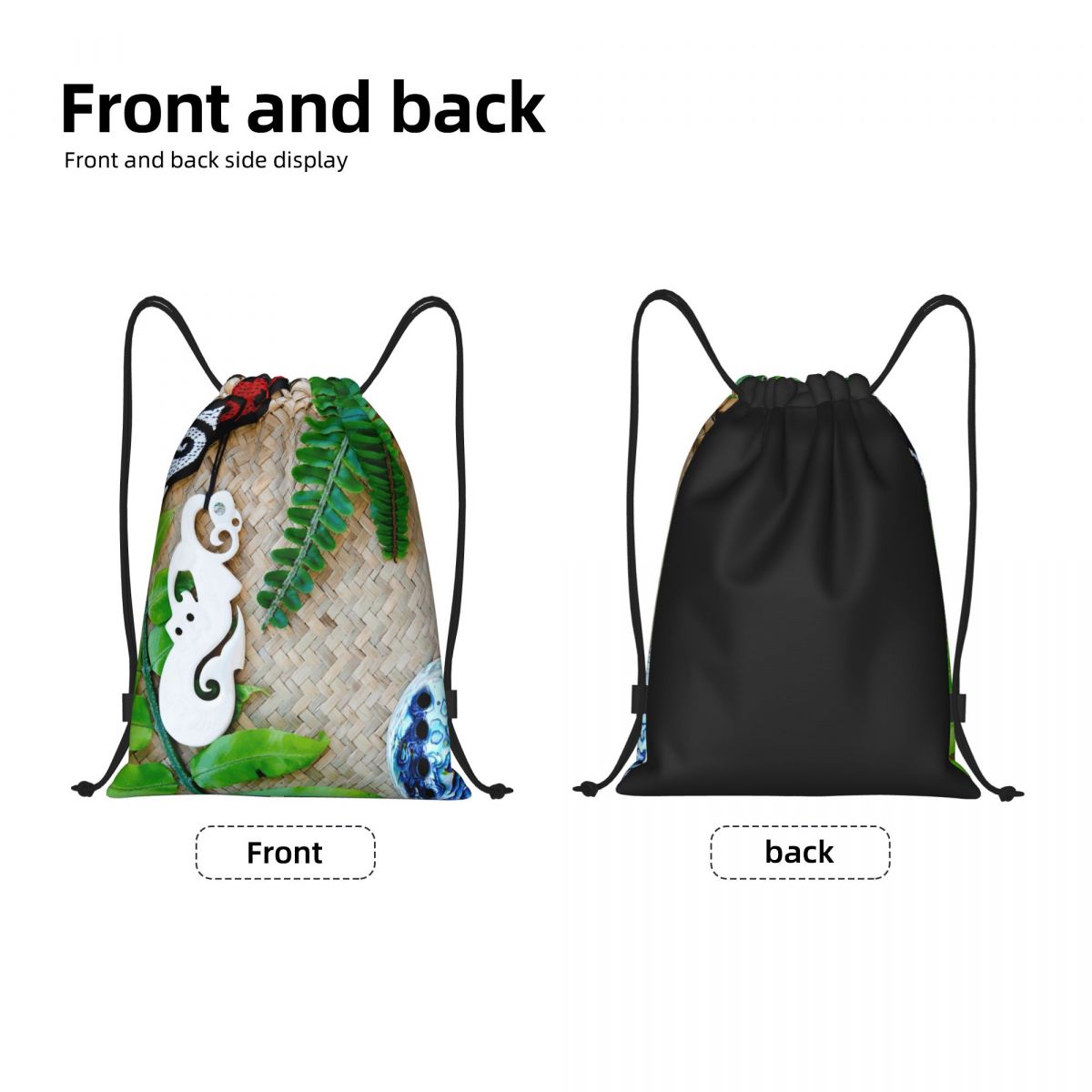 NZ Maoris Theme Drawstring Bag - Women Bags Nz ulasan dan harga