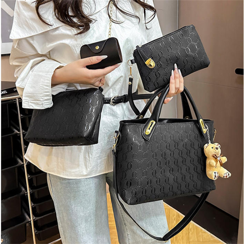 4pcs/Set Women's Luxury PU Lea - Women'S Bags Jacquemus ulasan dan harga