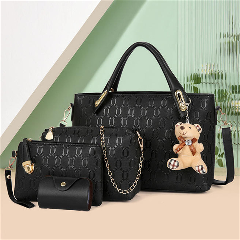 4pcs/Set Women's Luxury PU Lea - Women'S Bags Jacquemus ulasan dan harga