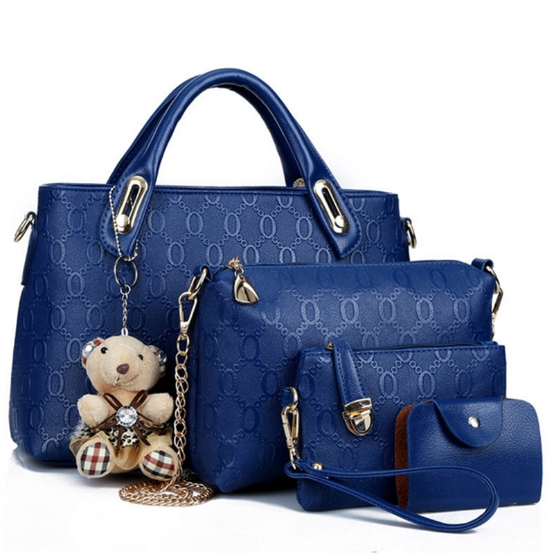 4pcs/Set Women's Luxury PU Lea - Women'S Bags Jacquemus ulasan dan harga