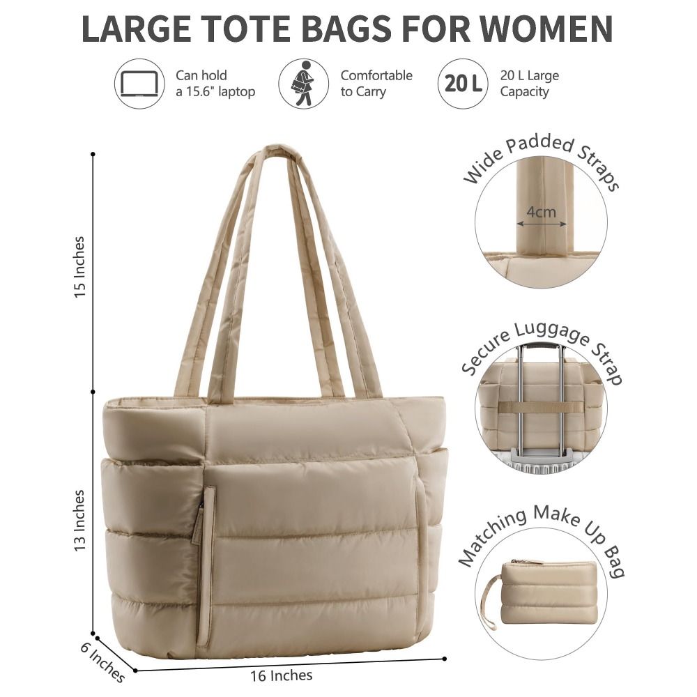Large Capacity Puffer Tote Bag - Women Bags Aldo ulasan dan harga