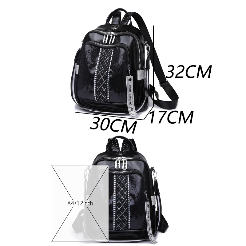 Large Capacity Leather Backpac - Women Bags Medium Size ulasan dan harga