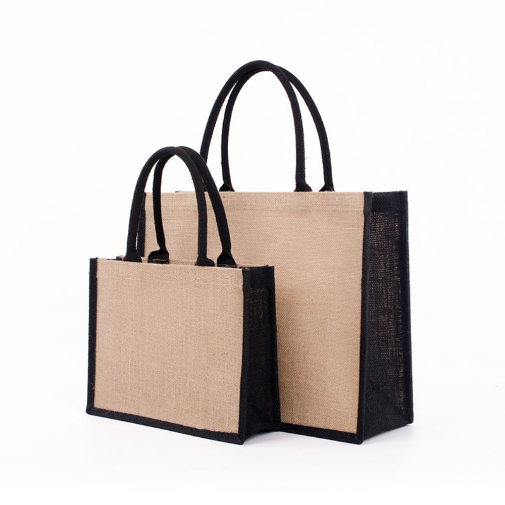 Burlap Jute Eco-friendly Shopp - Women Bags Jute ulasan dan harga