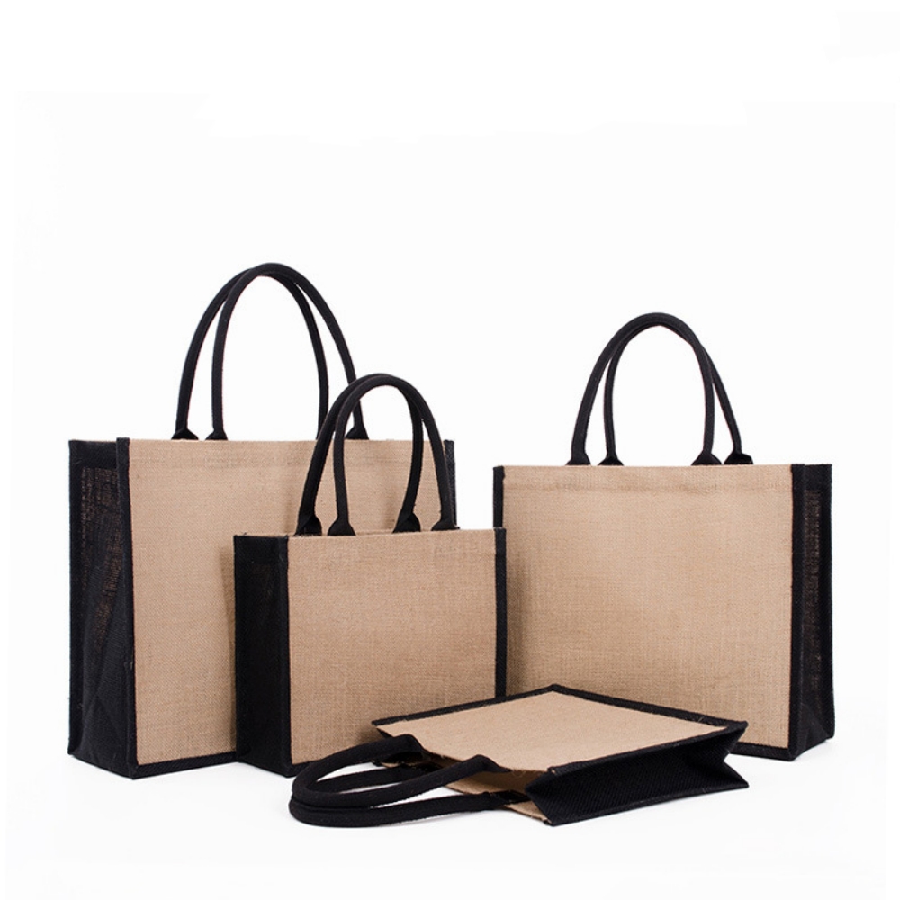 Burlap Jute Eco-friendly Shopp - Women Bags Jute ulasan dan harga