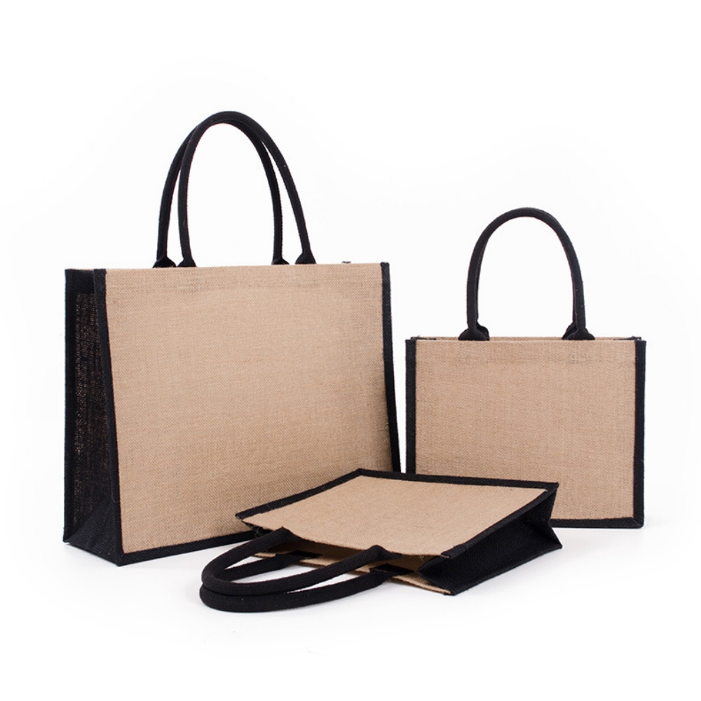 Burlap Jute Eco-friendly Shopp - Women Bags Jute ulasan dan harga