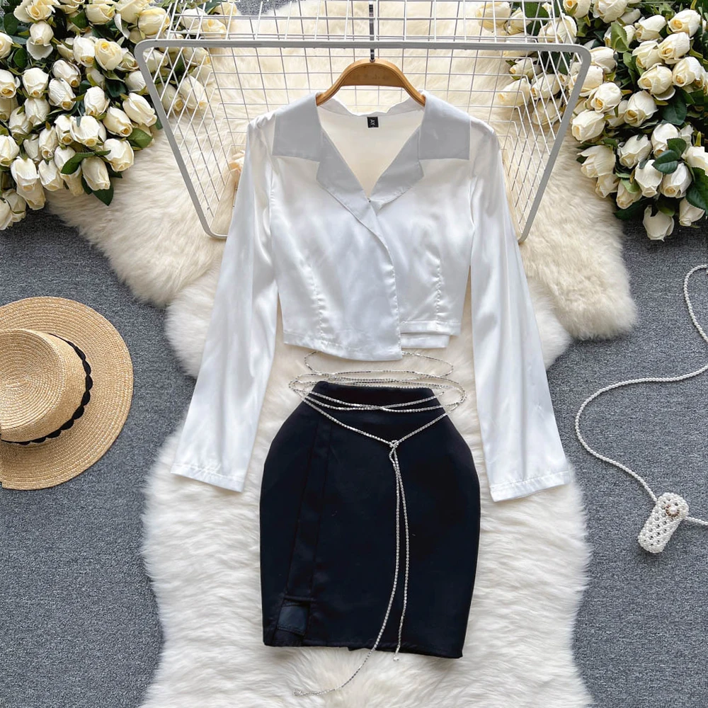 Fashion 2 Pieces SET Outfits E - Women Bags White ulasan dan harga