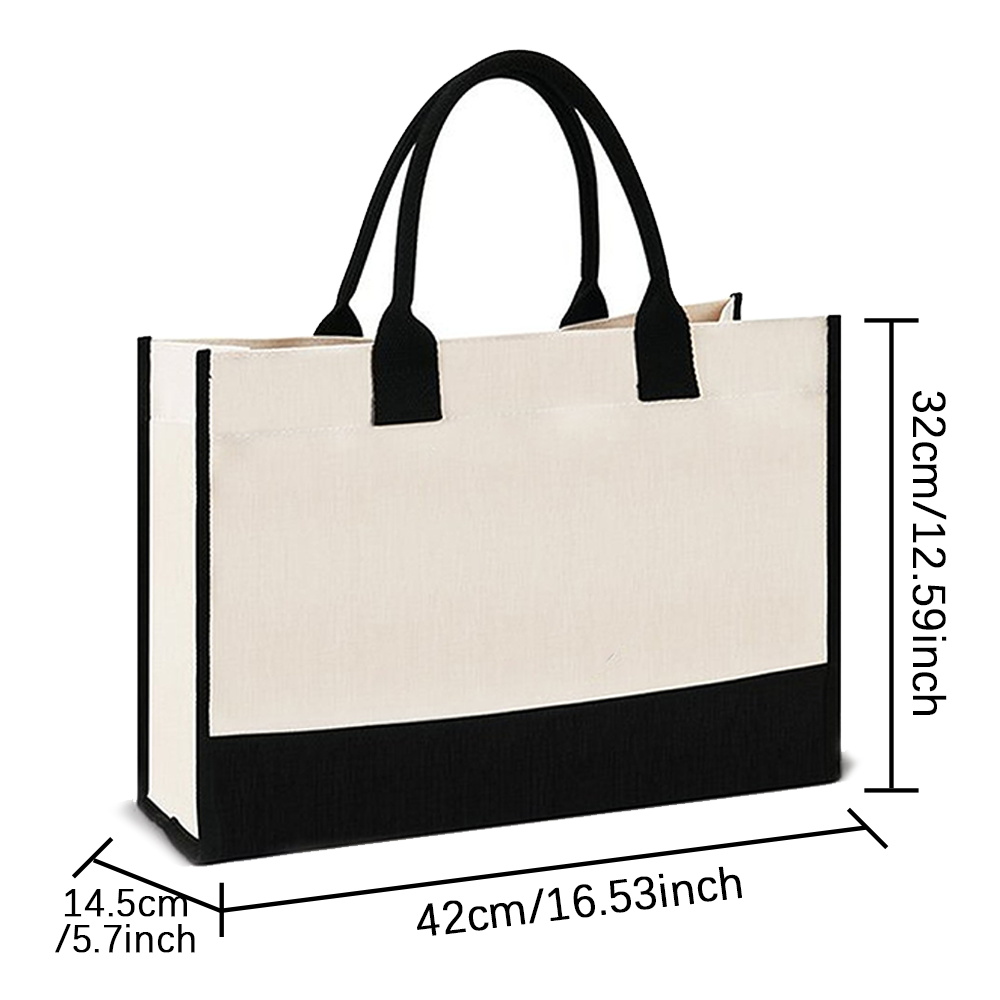 Portable Carry Bag Large Capac - Women Bags Jute ulasan dan harga